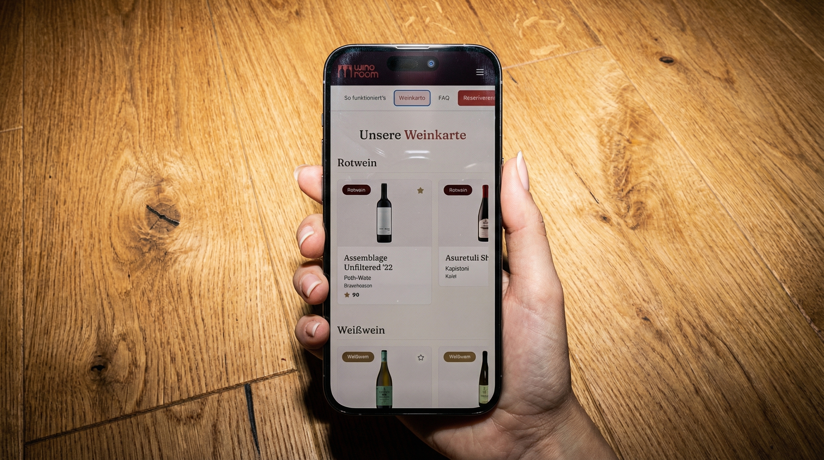 Jetzt neu: Bewerte deine Lieblingsweine im Wine Room!