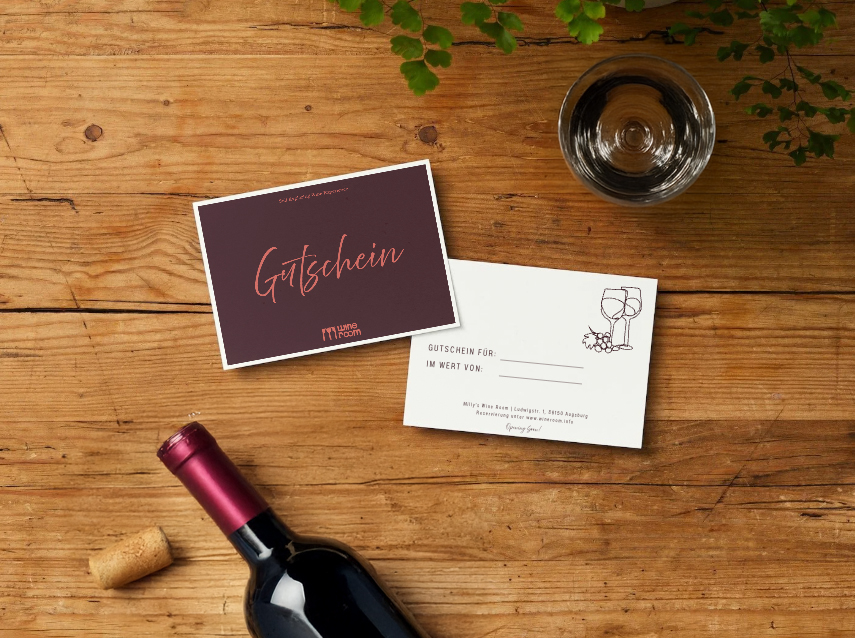 Gutschein Milly's Wine Room Augsburg - Gutscheine kaufen im WINE ROOM Shop