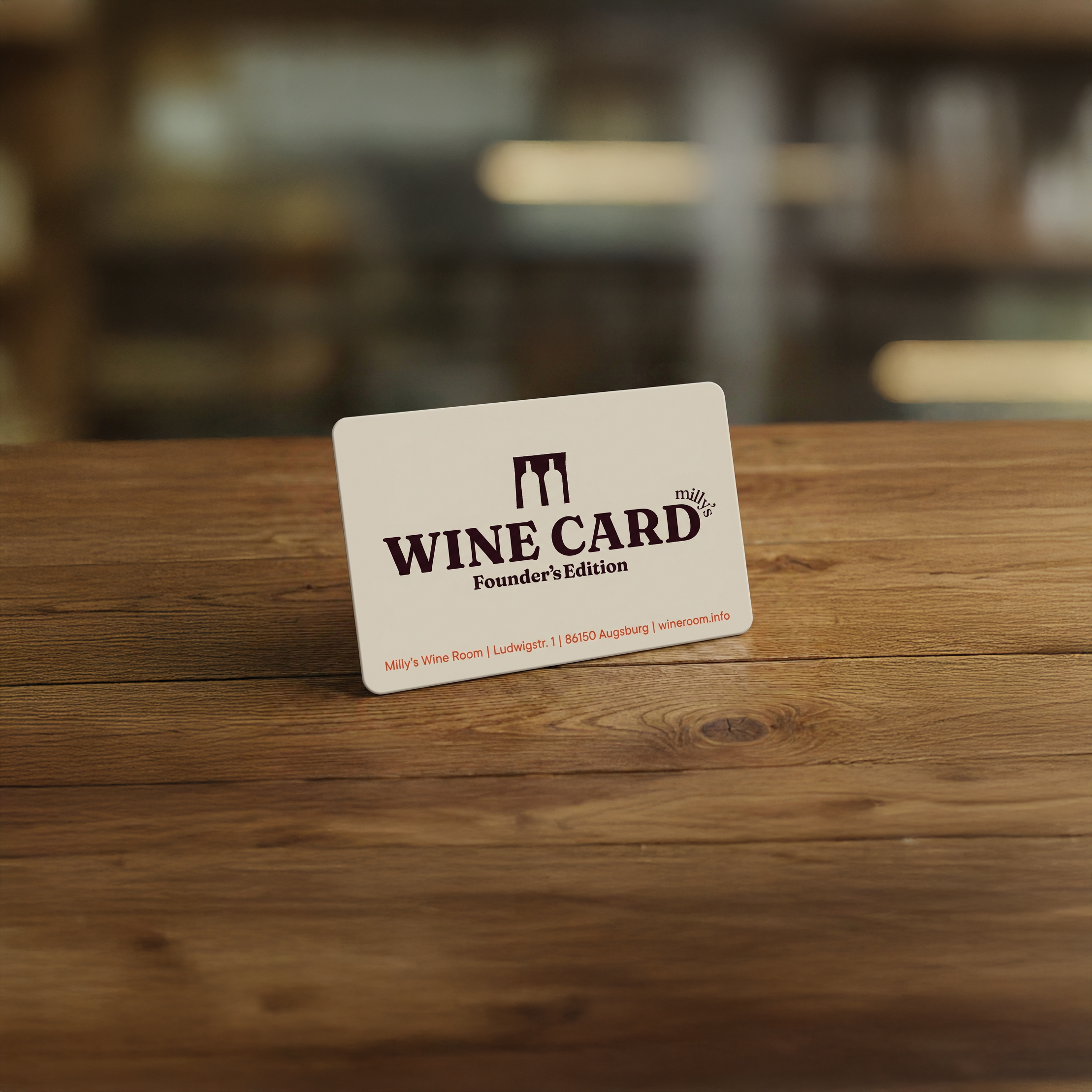 Milly's Pre-Opening Bonus Aufladung - Wine Card Ansicht 2 im WINE ROOM Shop