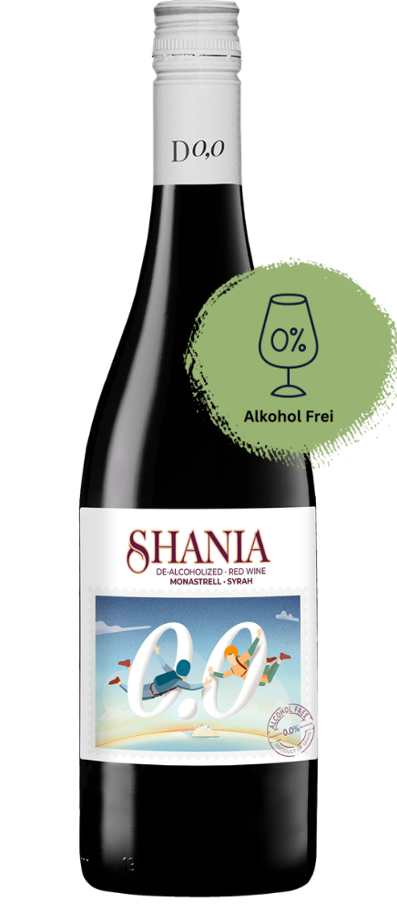 Shania 0,0 Rot Rot - Alkoholfrei - Weinflasche bei Wine Room